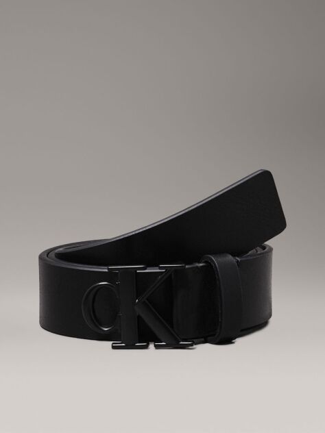 Black Leather Belt  Men