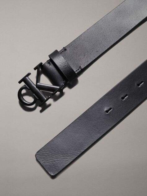 Black Leather Belt  Men