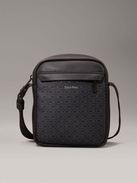 Black Logo Reporter Bag  Men