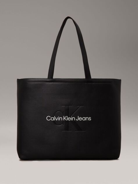 Black Large Slim Tote Bag  Women
