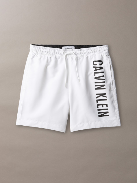 White Boys Swim Shorts - Intense Power  Boys