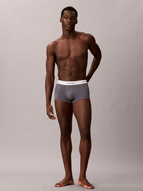 Multi 3 Pack Low Rise Trunks - Icon Cotton Stretch  Men