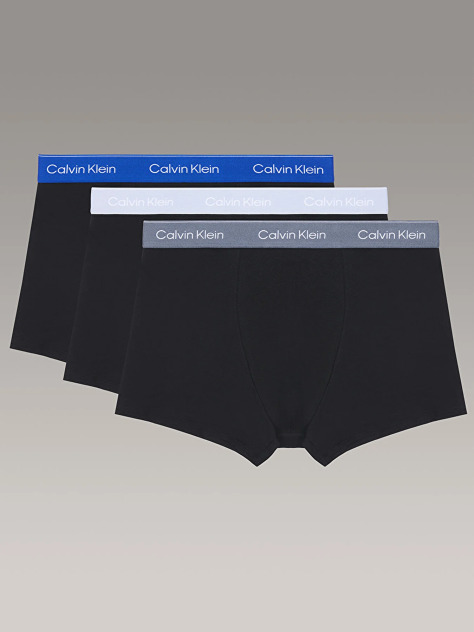 Multi 3 Pack Low Rise Trunks - Icon Cotton Stretch  Men
