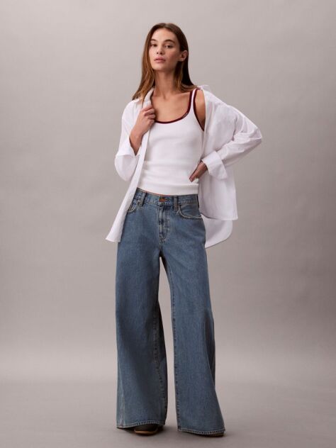 Denim Ultra Wide Leg Jeans  Women