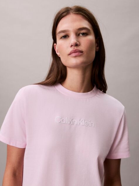 Pink Classic Foil Logo T-Shirt  Women