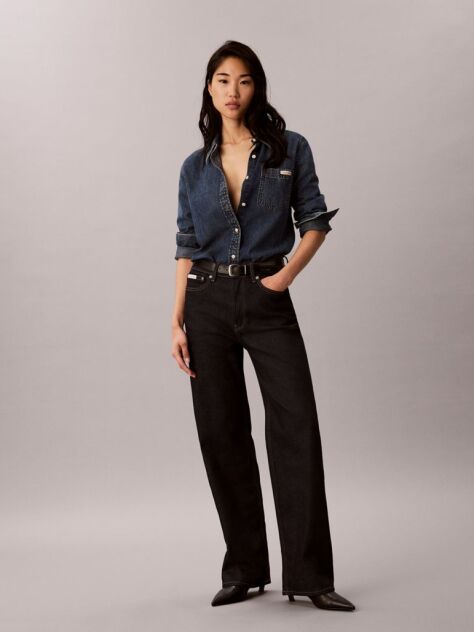 Denim High Rise Loose Jeans  Women