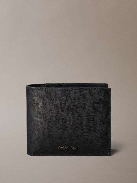 Black Saffiano Billfold Wallet  Men