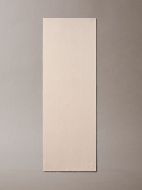 Beige Signature Logo Scarf  Men