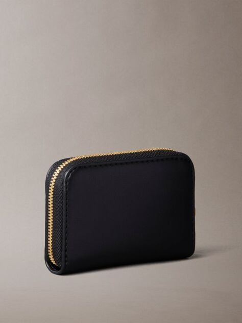 Black Monogram Zip Wallet  Women