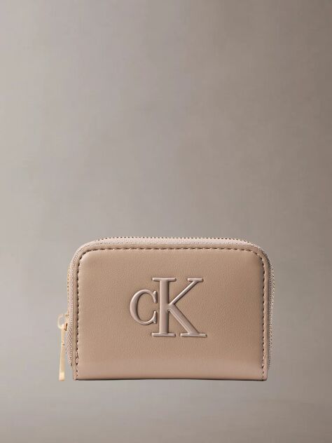 Beige Monogram Zip Wallet  Women