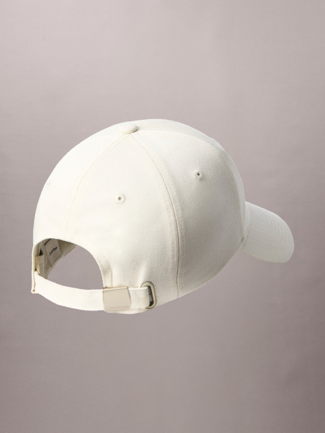 White Cotton Twill Adjustable Cap  Women