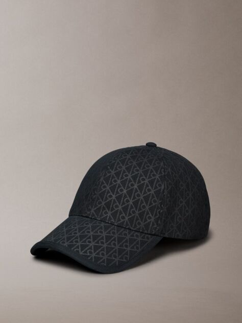 Black Cotton Twill Adjustable Emblem Logo Cap  Women