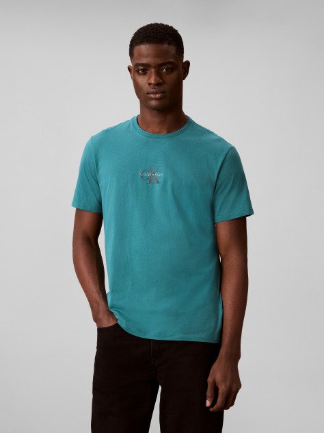 Green Monogram Logo T-shirt  Men