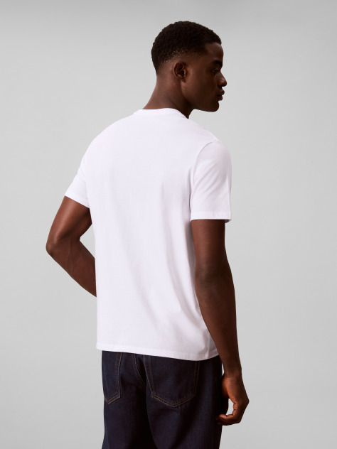 White Monogram Logo T-shirt  Men