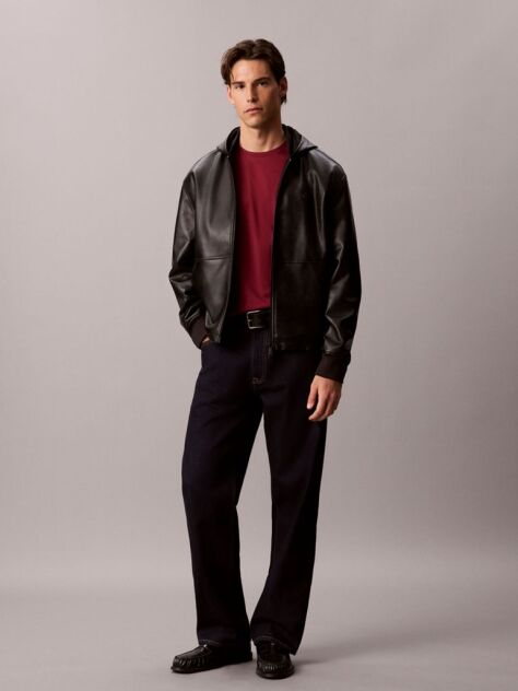 Red Cotton Badge T-shirt  Men