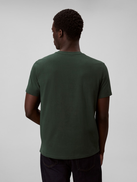 Green Short-Sleeve Classic Monogram Tee  Men