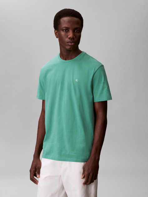 Green Short-Sleeve Classic Monogram Tee  Men