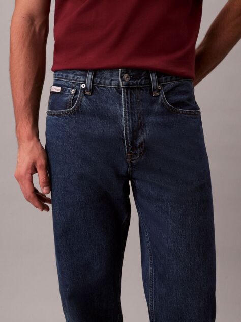 Blue 90s Tapered Jeans  Men