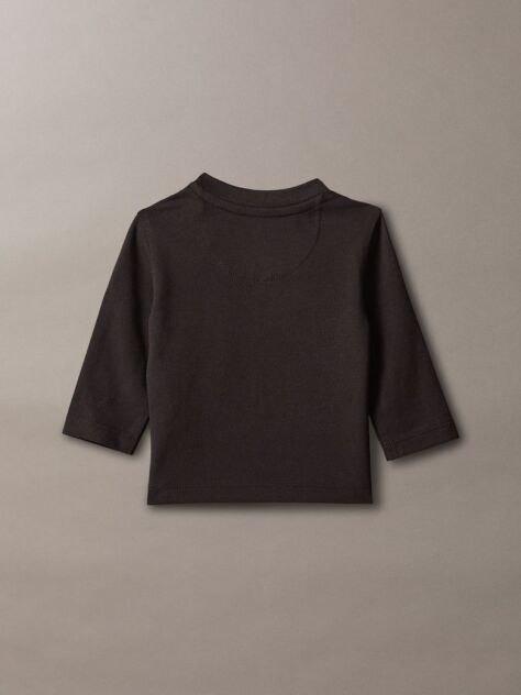 Black Newborn Long Sleeve Logo T-shirt  Newborn