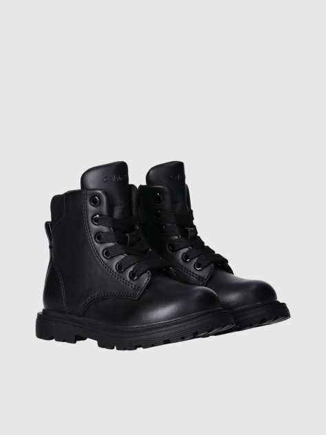 Black Lace-Up Bootss  Girls