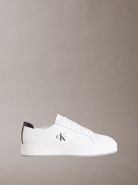 White Premier - Leather Signature Trainers  Men