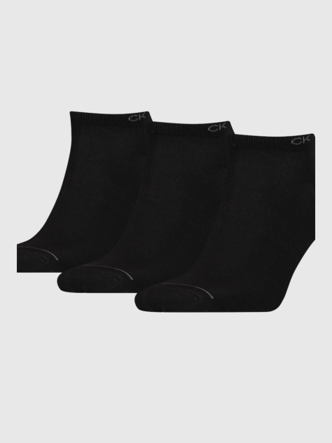 Black 3 Pack Men Sneaker Socks  Men