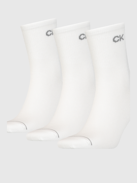 White 3 Pack Men Short Socks  Men