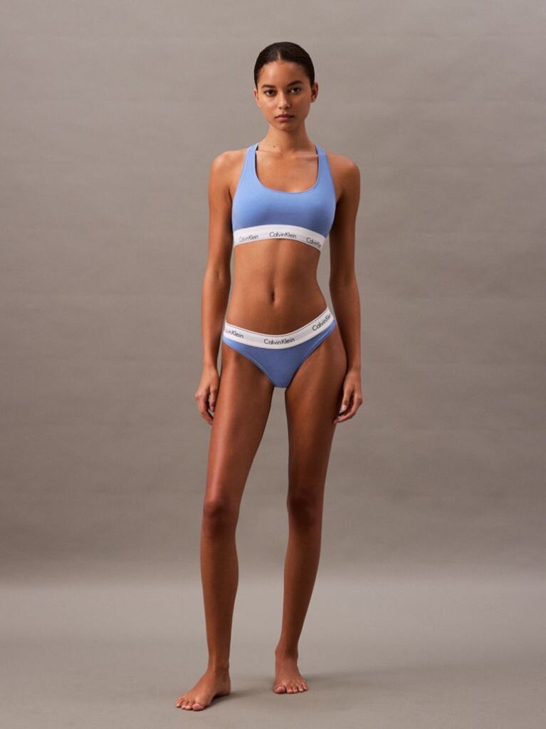 Blue Bralette - Icon Cotton Modal  Women