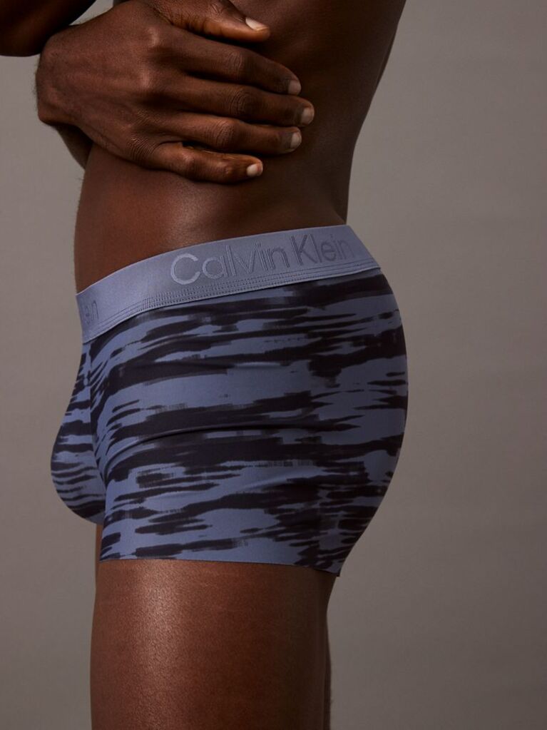 Blue Low Rise Trunks - CK Black  Men