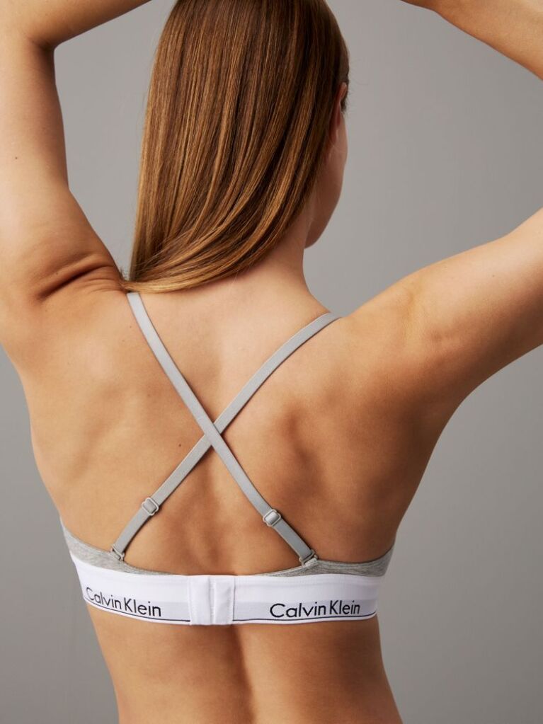 Grey Triangle Bra - Modern Cotton  Women