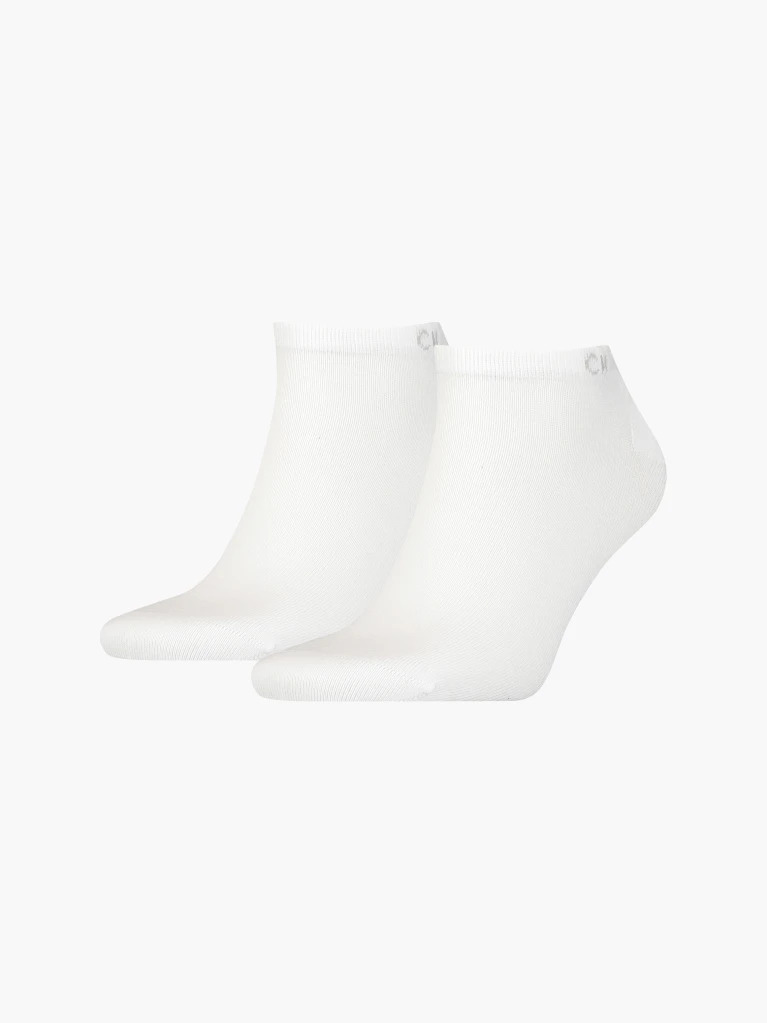 White Calvin Klein Casual Men's Sneaker Socks 2 pack  Men