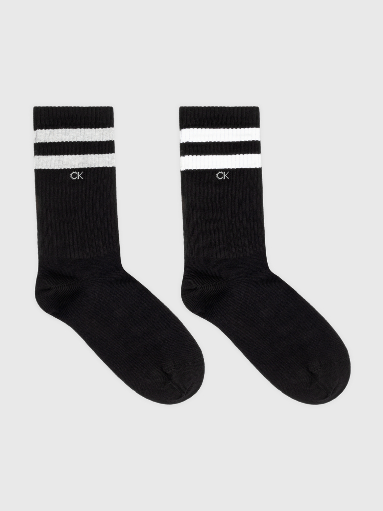 Black 2 Pack Crew Socks  Men