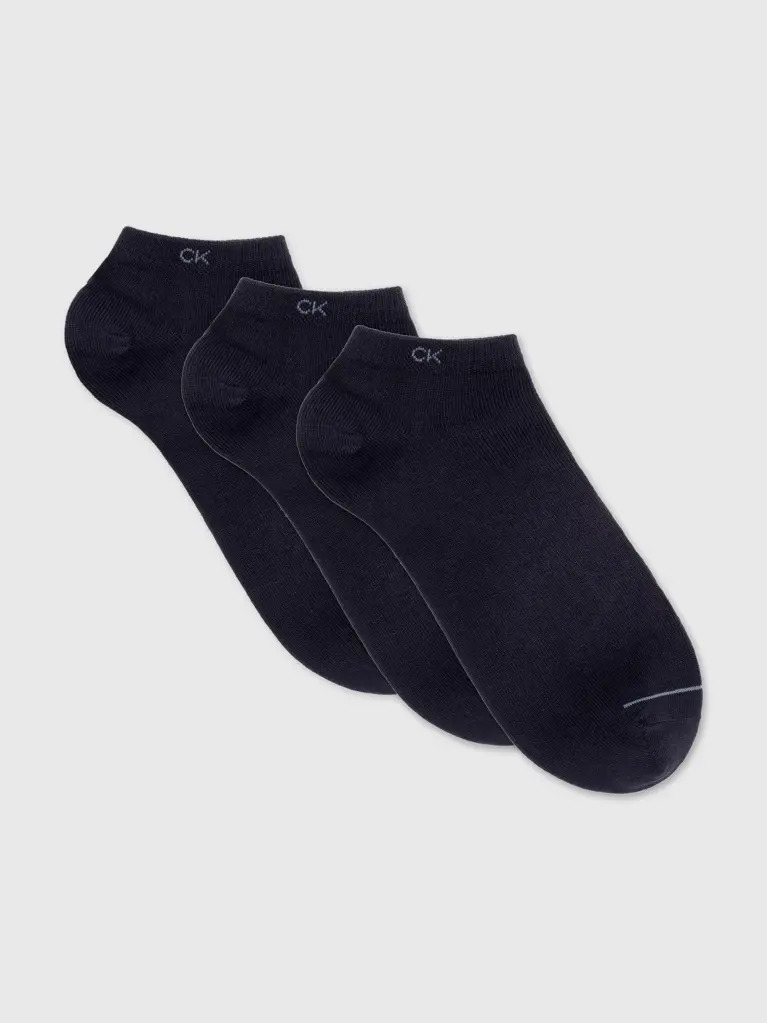 Blue 3 Pack Men Sneaker Socks  Men