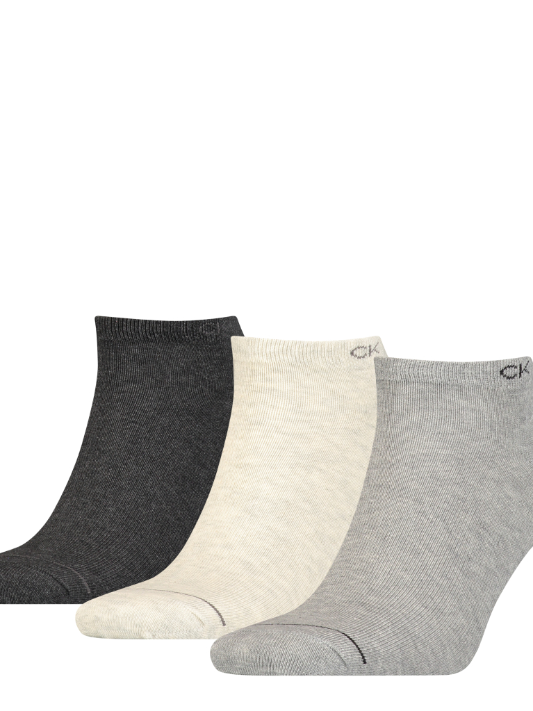 Grey 3 Pack Men Sneaker Socks  Men