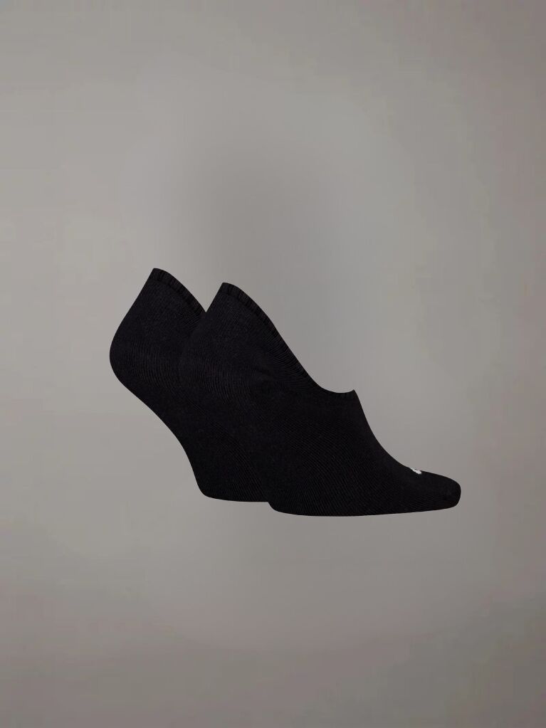 Black 2 Pack Invisible Socks  Men