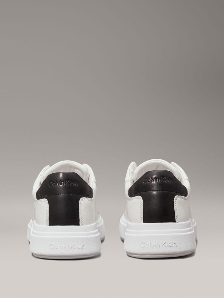 White Leather Trainers  Men