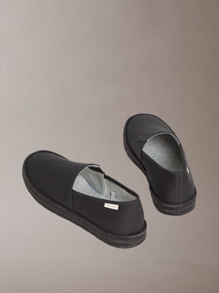 Black Javi - Cotton Canvas Espadrilles  Men