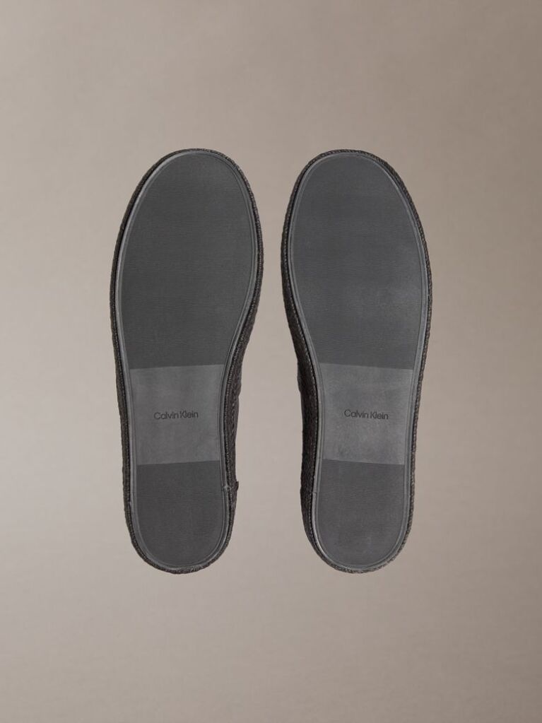 Black Javi - Cotton Canvas Espadrilles  Men
