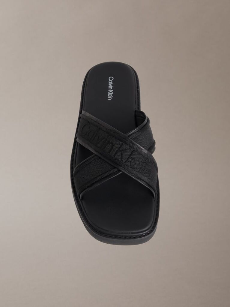 Black Luxor - Logo Lightweight Lug Sandals  Men
