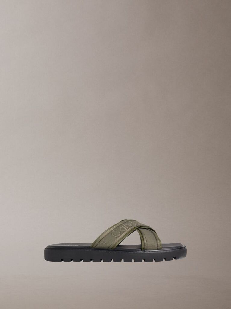 Green Luxor - Logo Lightweight Lug Sandals  Men