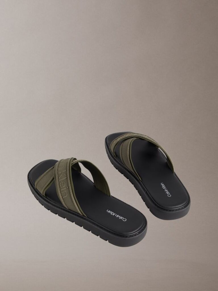 Green Luxor - Logo Lightweight Lug Sandals  Men