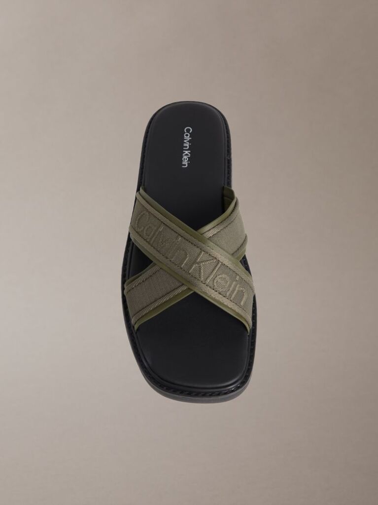 Green Luxor - Logo Lightweight Lug Sandals  Men