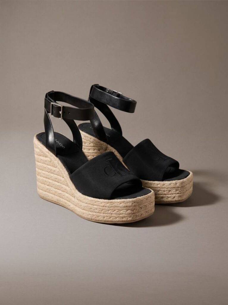 Black Elisabeth - Espadrille Wedge Sandals  Women