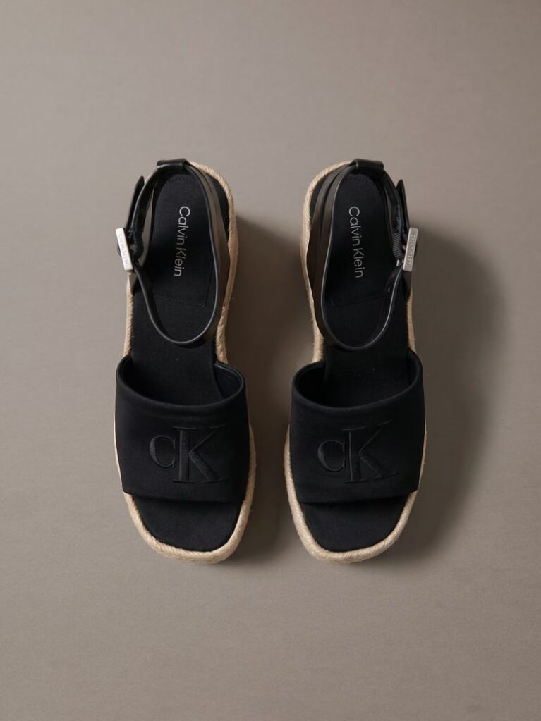Black Elisabeth - Espadrille Wedge Sandals  Women