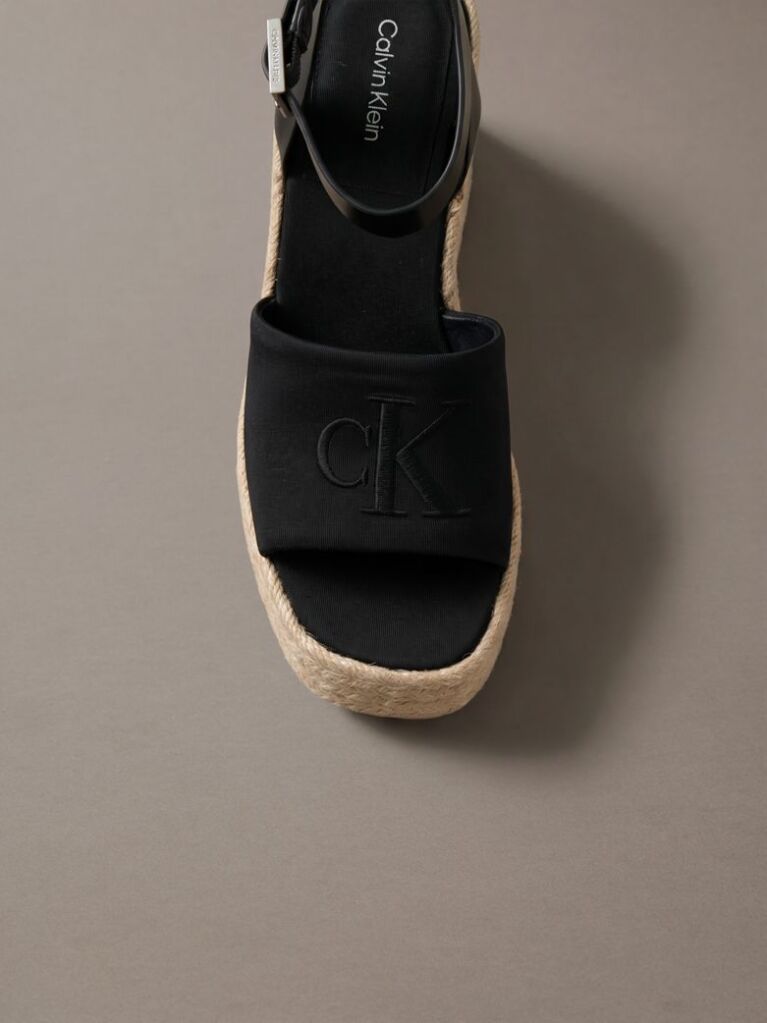 Black Elisabeth - Espadrille Wedge Sandals  Women