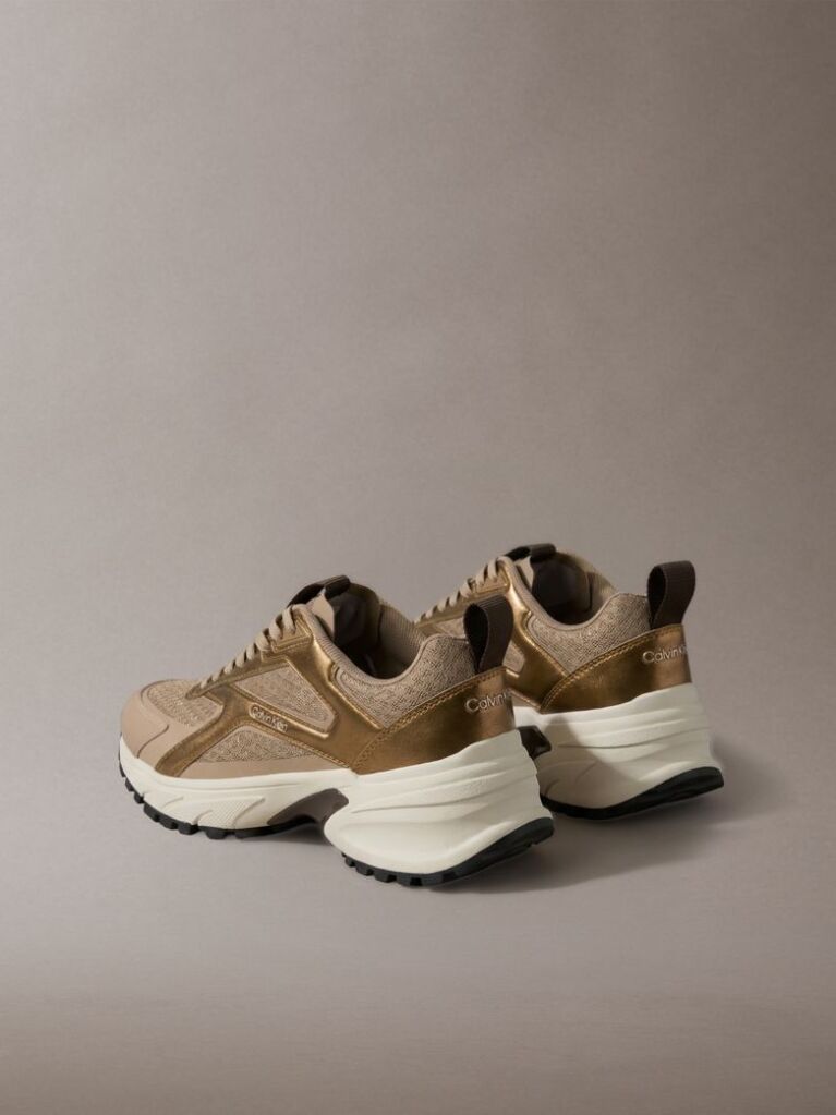 Brown Mesh Hike Runner Hybrid Sneakers  Women