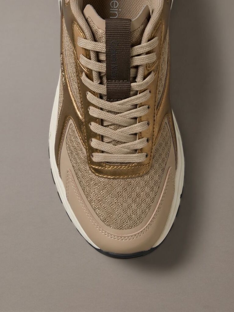 Brown Mesh Hike Runner Hybrid Sneakers  Women