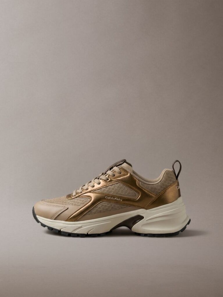 Brown Mesh Hike Runner Hybrid Sneakers  Women