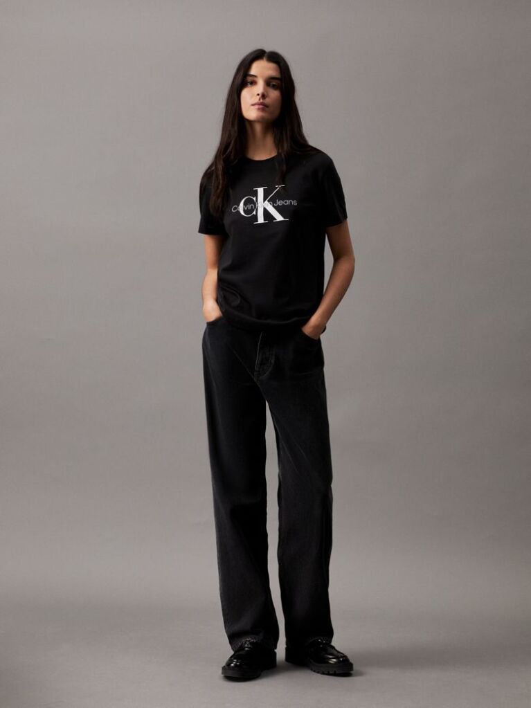 Black Monogram T-Shirt  Women