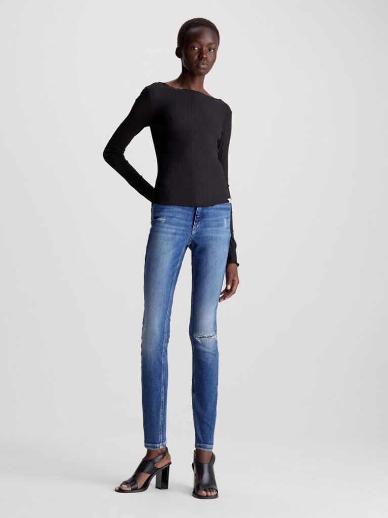 Denim High Rise Skinny Jeans  Women